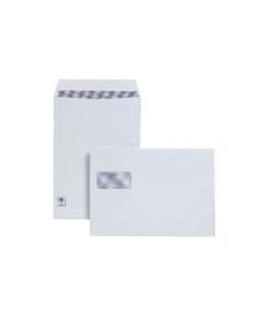 C4 White Window Pocket Envelopes 120gsm Peel and Seal, Pack of 250