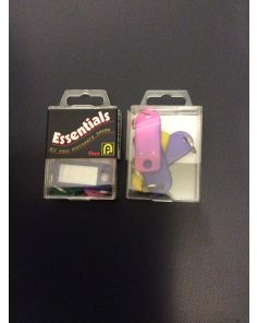 Essential Key Tags. 50 x 22m. Pack of 4 assorted colours