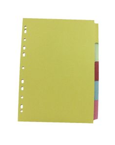 Q Connect Subject Dividers, A4, 5 Part