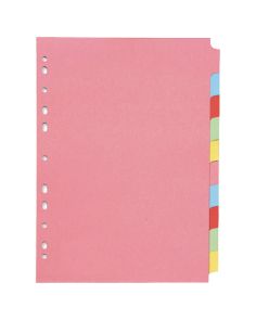 Q Connect Subject Dividers, A4, 10 Part, Each