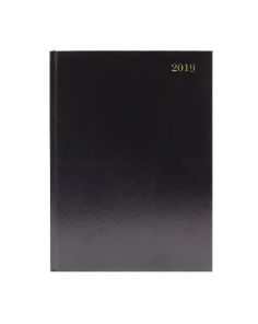 A4 Diary, Day Per Page, Burgundy, 2023