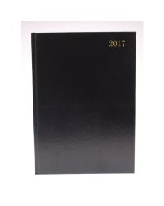 Q Connect Desk Diary. A5. Week to View. Black. 2020