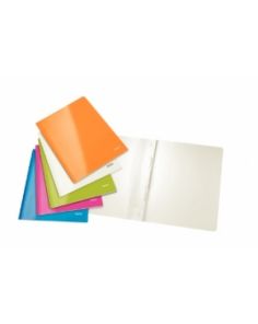 Leitz Wow Range Flat Bar File Assorted Colours, Pack of 10