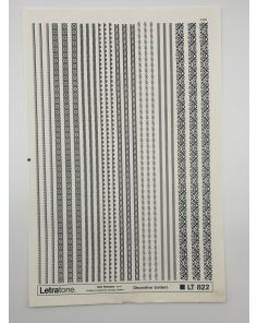Letraset Letratone 822 Decorative Borders