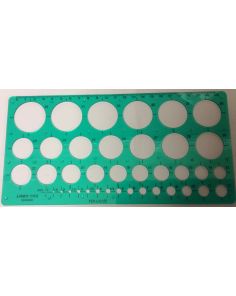 Linex 39 Circle Template, Ink Bosses, Pen:0.5mm, 240x120mm