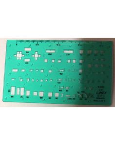Linex Architect Template, Pen:0.35mm, Scale:1:200, Size:125x75mm