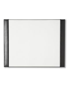 Montana Grain Leather Half Demy Military Style Desk Blotter, Black