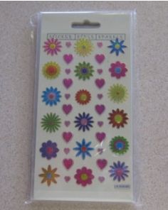 Paper Projects Stickers. Flowers and Hearts