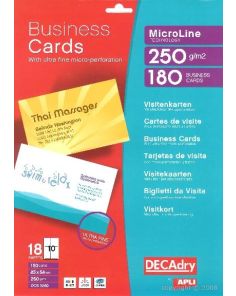 Decadry 250gsm Business Cards, Pack of 180