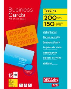 Decadry Business Cards, 200gsm, Pack of 150