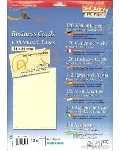 Decadry Parchment Champagne Business Cards, Pack of 120