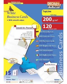 Decadry Business Cards, 200gsm, Pack of 120