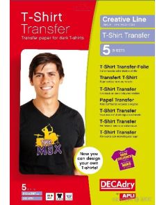 Decadry Dark T-Shirt Transfers, Pack of 5