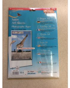 Decadry Satin Inkjet Photo Paper, 210gsm
