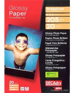 Decadry Glossy Inkjet Photo Paper, 205gsm