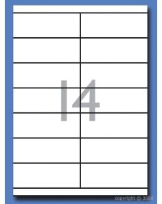 Decadry Labels, Sheet of 14 with Square Corners