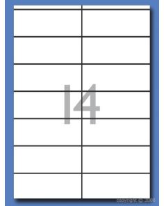 Decadry Labels, Sheet of 14 with Square Corners