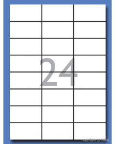 Decadry Labels, Sheet of 24 with Square Corners