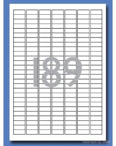 Decadry Labels, Sheet of 189 with Round Corners
