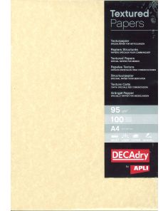 Decadry Champagne Parchment Structured Paper A4, 95gsm, Pack of 100 