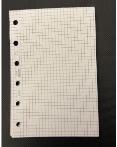 Filofax Pocket White Quadrille (Squared) Notepad Organiser Refill 212216