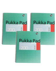 Pukka Jotta Wirebound Notebook, A4, Pack of 3