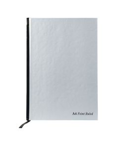 Pukka A4 Ruled Casebound Book, Silver, Pack of 5