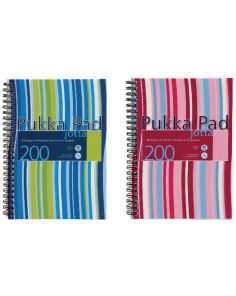 Pukka Polypropylene Cover Wirebound Notebooks, A5, Pack of 3 