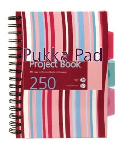 Pukka Project Book, Hardcover, Pink, A5