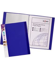 Snopake Electra Purple Display Book, A4, 16 pockets (32 sides to view)