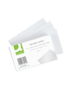 White Record Cards Plain/Ruled