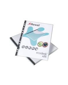 Rexel Eco Filing Multi Punched Pocket, A4, Pack of 25