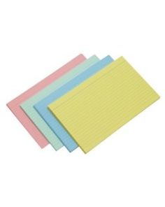 Exacompta Coloured Record Cards Ruled 205gsm