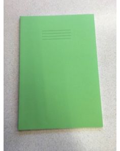 Rhino A4 Ruled / Plain Exercise Book, Green