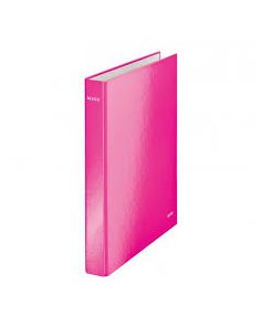 Leitz Wow Ring Binder, 25mm 2 D Ring, Metallic Pink