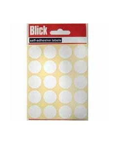 White Circular Labels