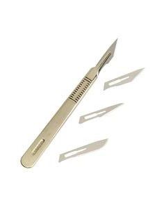 Swordfish ProScalpel Metal Scalpel with 4 Non-Sterile Blades