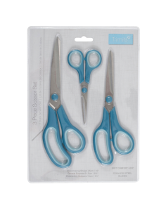 Scherenset Scissors with Soft Grip Handles, Pack of 3