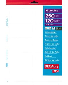 Decadry 250gsm Business Cards, Pack of 120