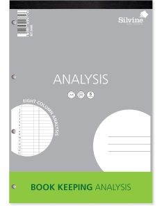 Silvine Analysis Pad 8 Summary Column A4