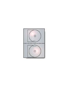 Decadry CD/DVD Silver Labels, 117 x 17mm, Pack of 24 labels
