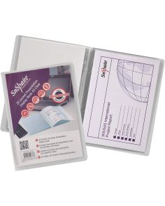 Snopake Presentation Display Book, A5, 20 Pocket (40 sides to view), Classic Clear