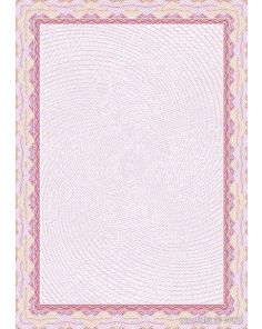 Decadry Certificate Paper, Spiral Red