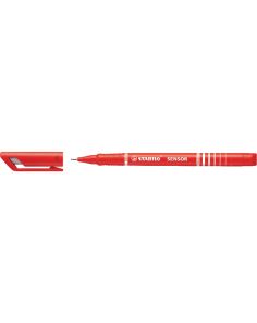 Stabilo Sensor 189, Red, Line Width 0.3mm. Pack of 10
