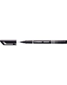 Stabilo Sensor 189, Black, Line Width 0.3mm. Pack of 10