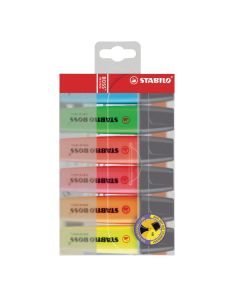Stabilo Boss Highlighter Pens, Assorted Pack of 6