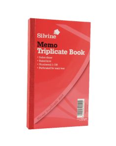Silvine Triplicate Book, 210x127mm (8.25x5''), Memo 605