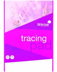 Silvine Tracing Pad, A4, 40 Sheets, Portrait