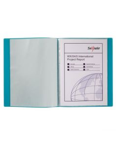 Snopake Electra Turquoise Display Book, A4, 24 pockets
