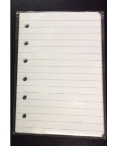 White Refill Paper, 5 x 3.25 inches, Feint Ruled, Pack of 35 sheets